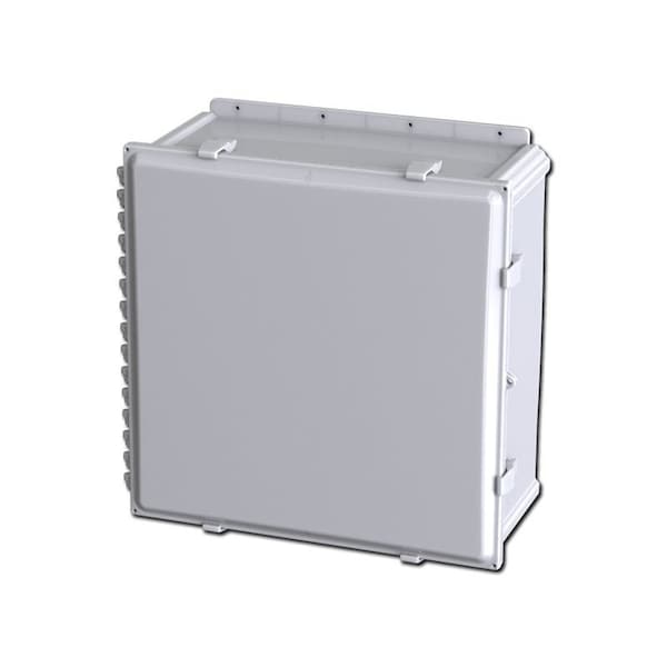 Quick Release Padlock Hasp Electrical Enclosures, 25.40 in H, 11.41 in D, 26.68 in W, Polycarbonate